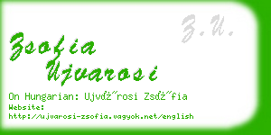 zsofia ujvarosi business card